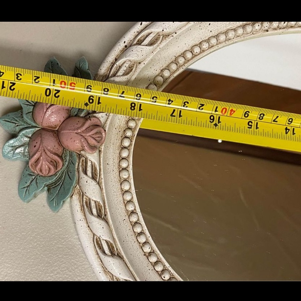 Vintage Victorian Ornate Roses mirror set - Picture 8 of 8